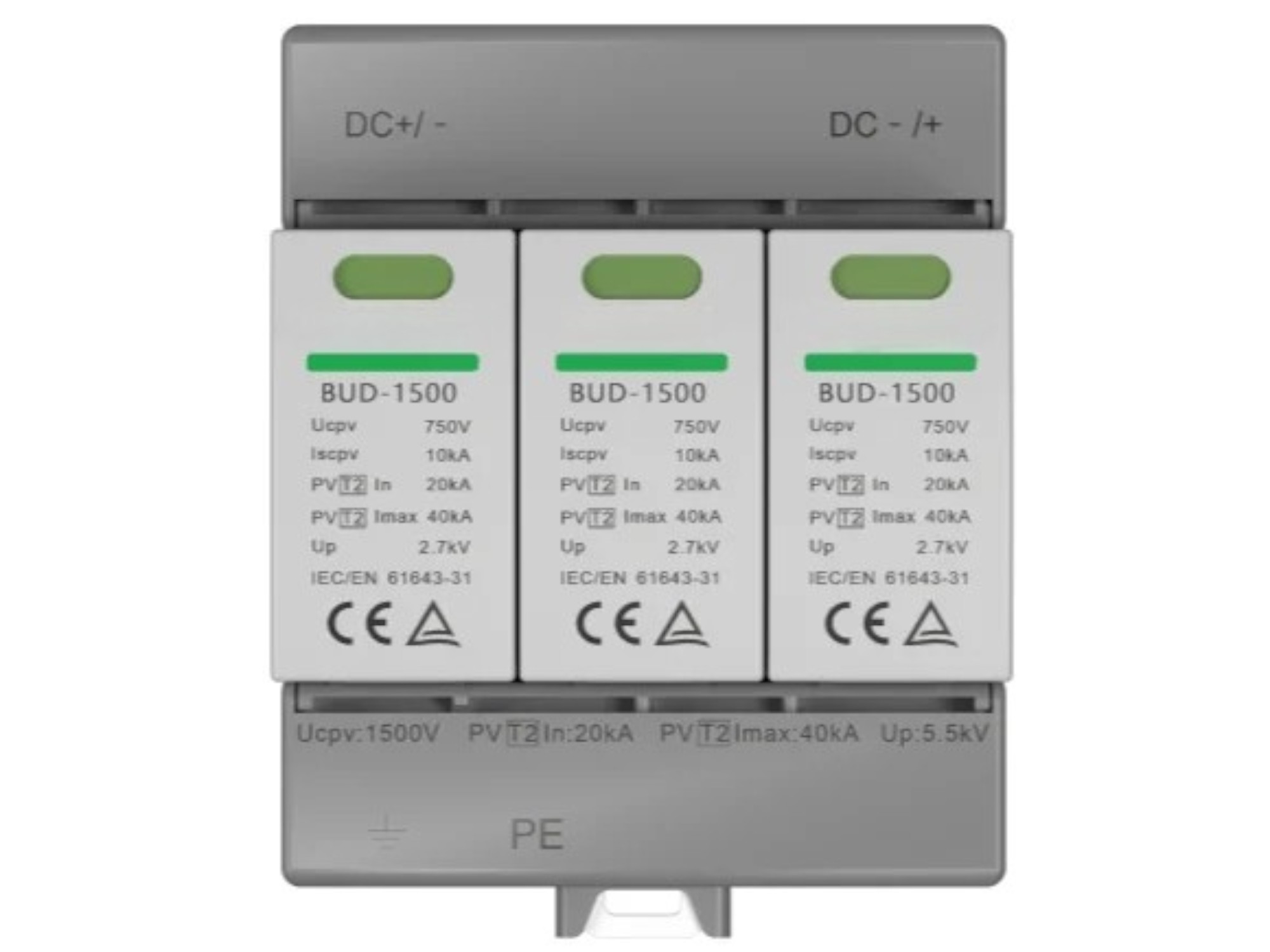 1500V DC Type 2 PV Surge Protective Device | IEC/EN 61643-31:2018