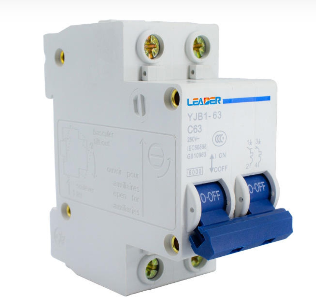 AC MCB 230/400V 1P-4P 6A-125A Miniature Circuit Breaker