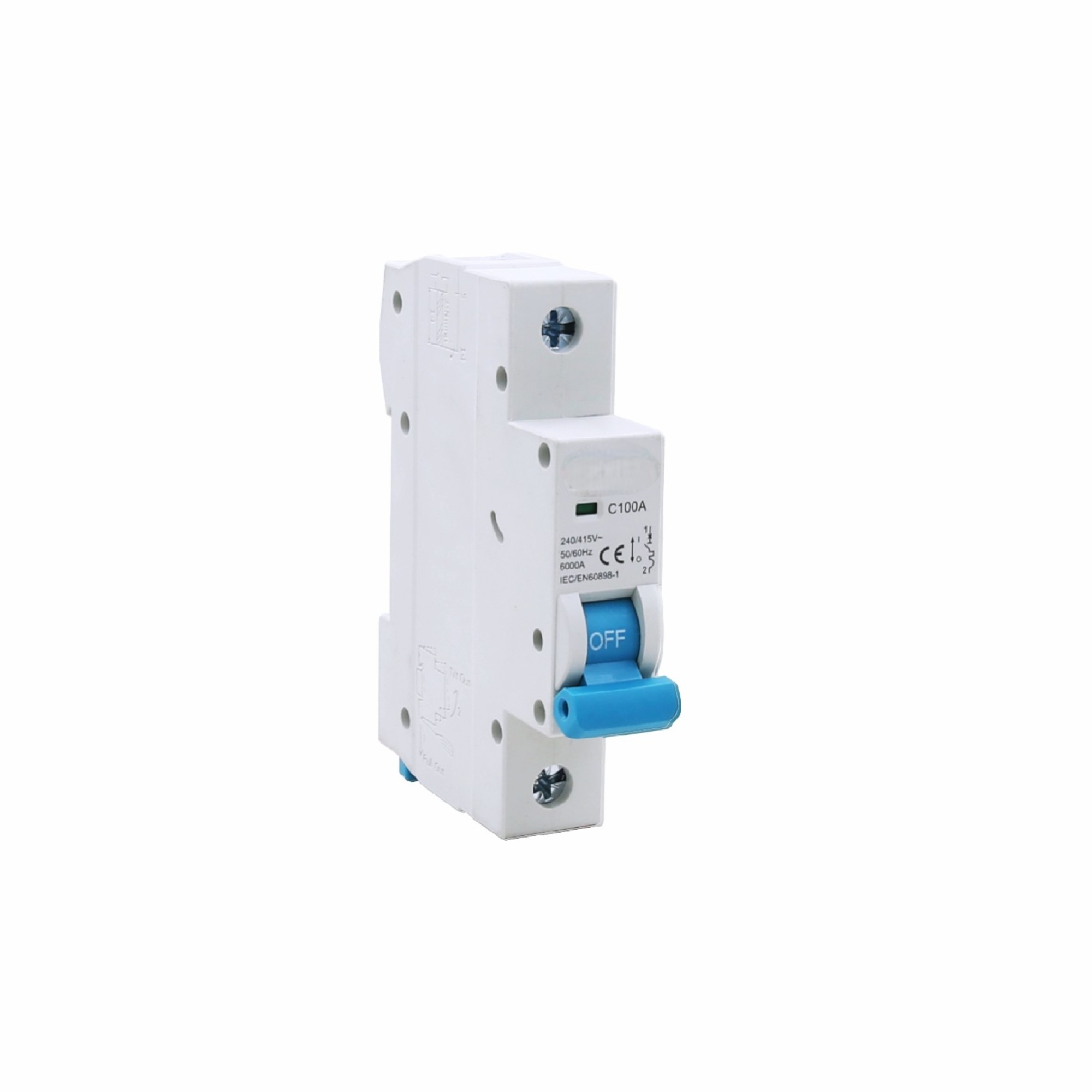 High-Current Thermal-Magnetic AC MCB | 80A-125A | 4P | C/D Curves | 6kA Breaking | IP20 | IEC