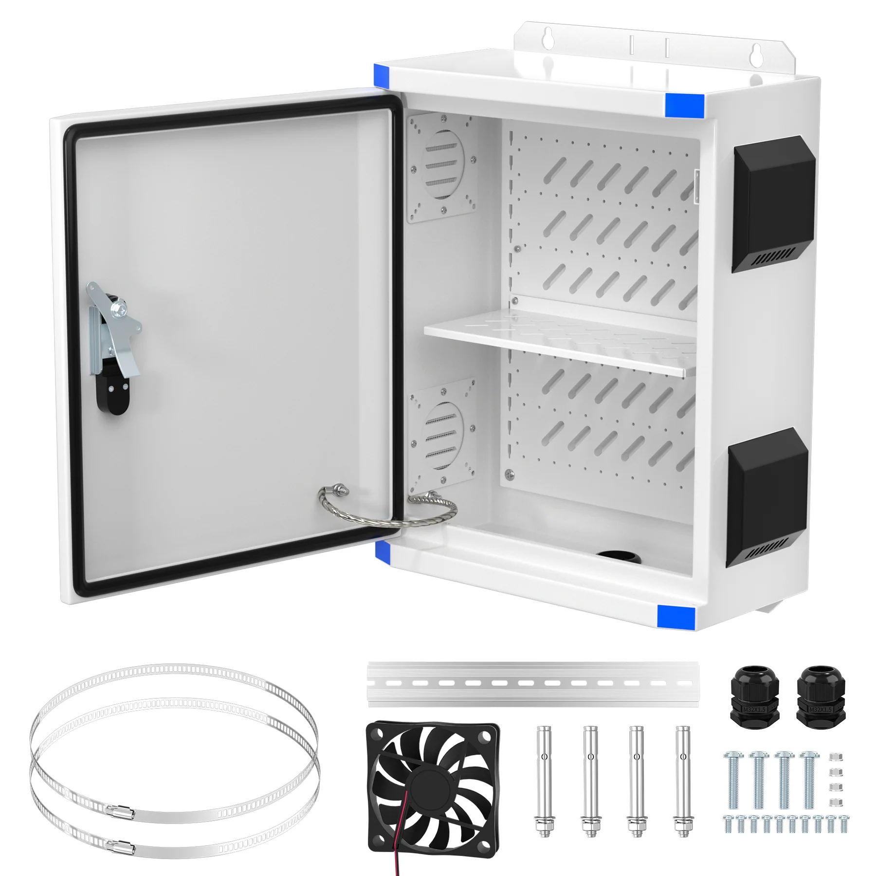Outdoor Electrical Box NEMA Enclosure with 12V Cooling Fan