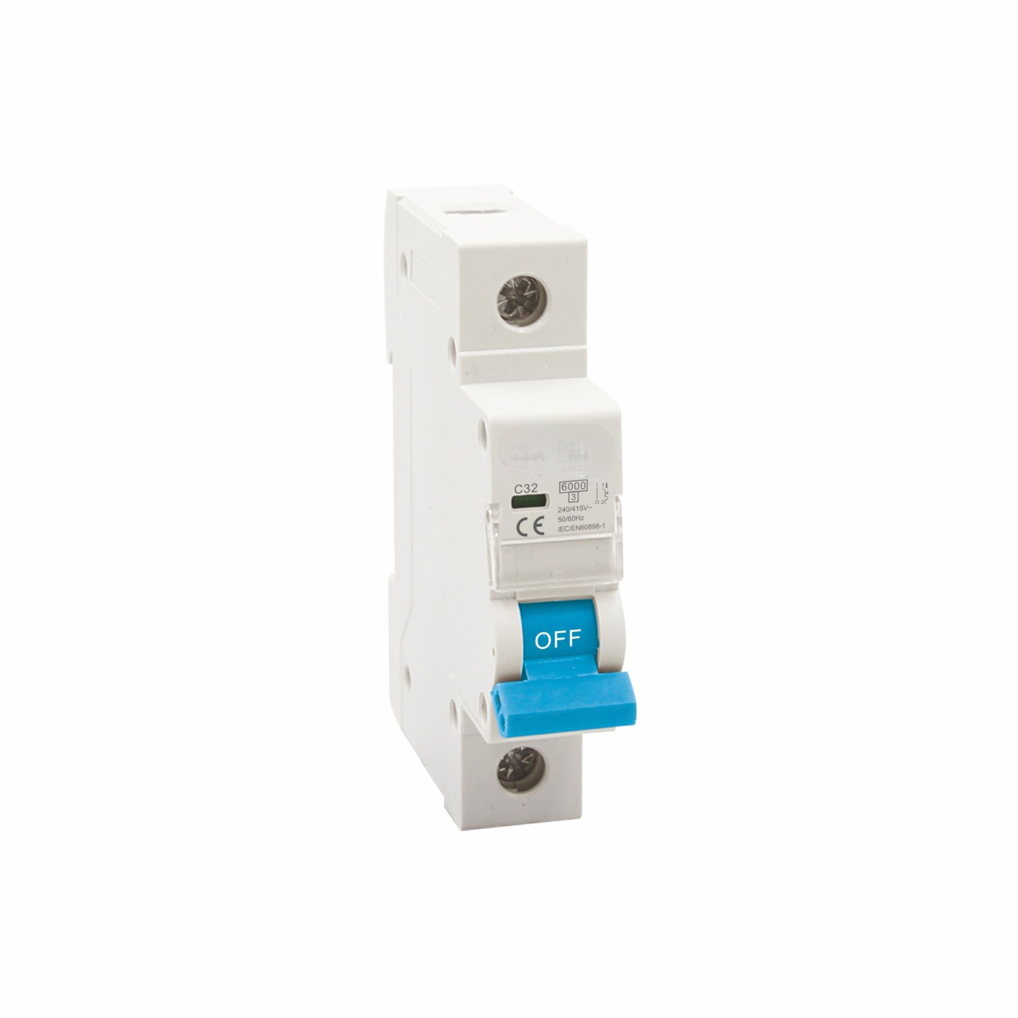 Thermal-Magnetic AC MCB | 1P-4P | 1-63A | B/C/D Curves | 415V | IEC/EN 60898-1