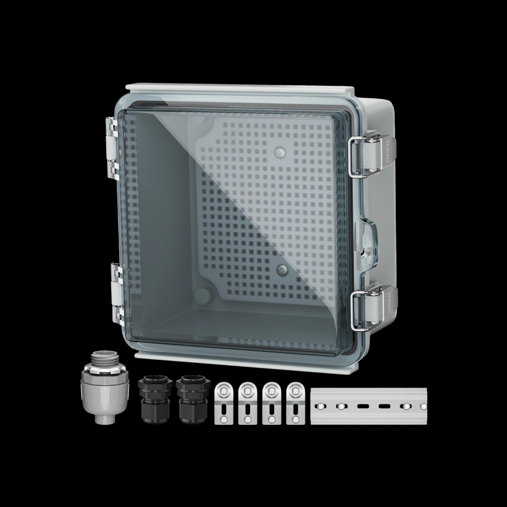 Transparent Plastic Electric Project Box Enclosure with Mounting Accessories