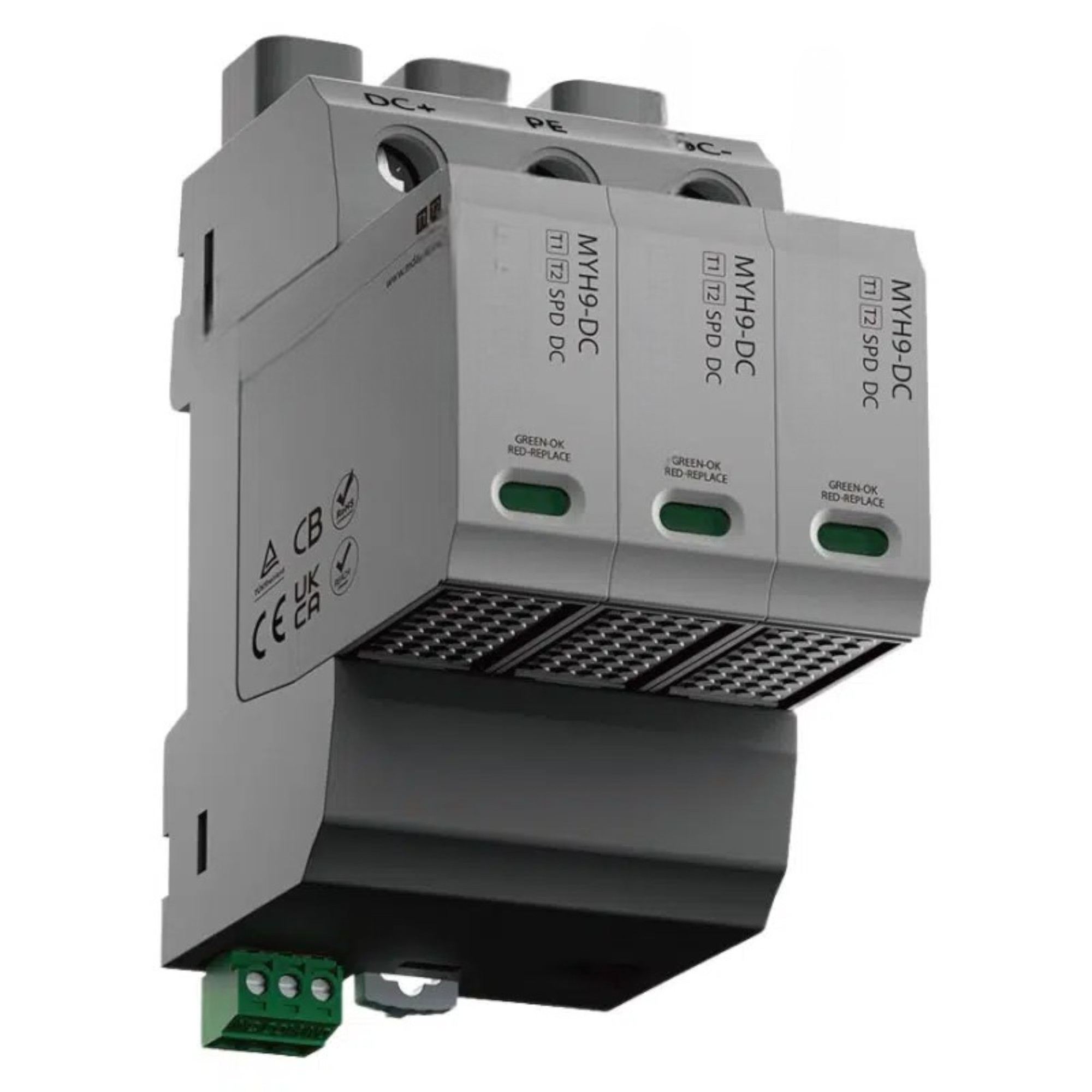 Type 1+2 DC SPD MYH9 | 600 Vdc | In 20 kA