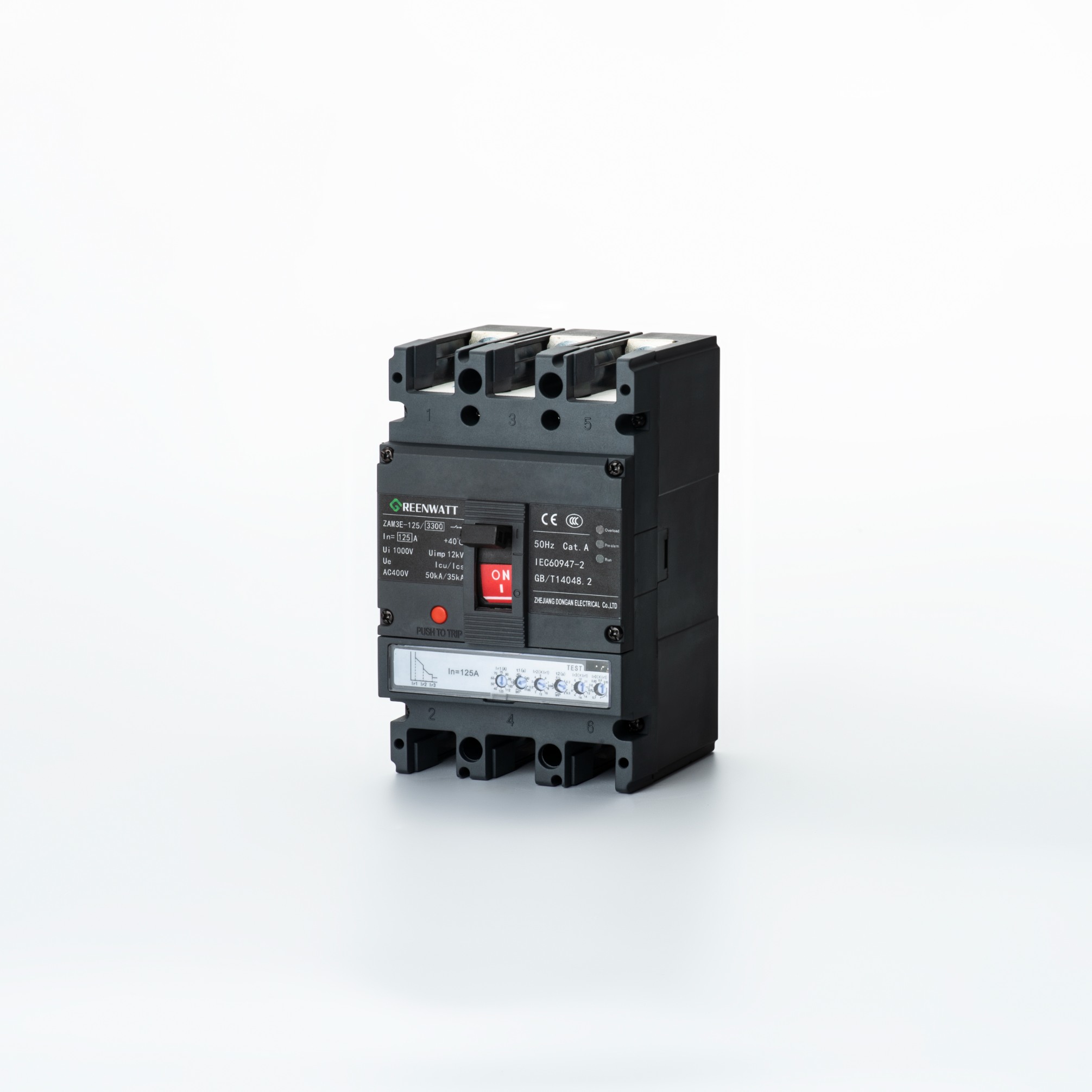 ZAM3E-125 Electronic Molded Case Circuit Breaker | GREENWATT